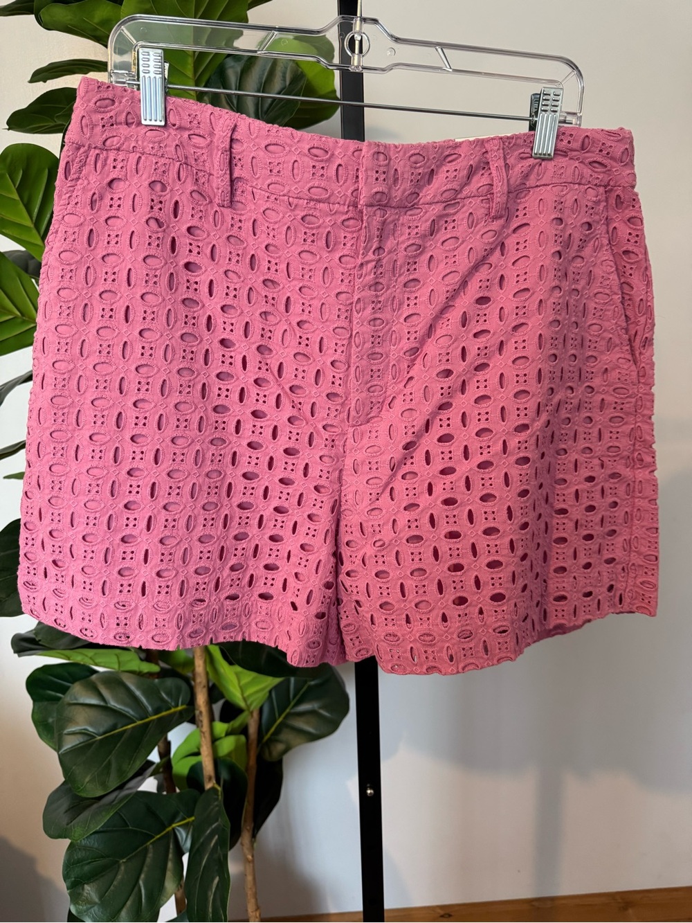 INC International Concepts Pink Eyelet Bermuda Shorts